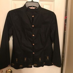 Black Chinese blouse
